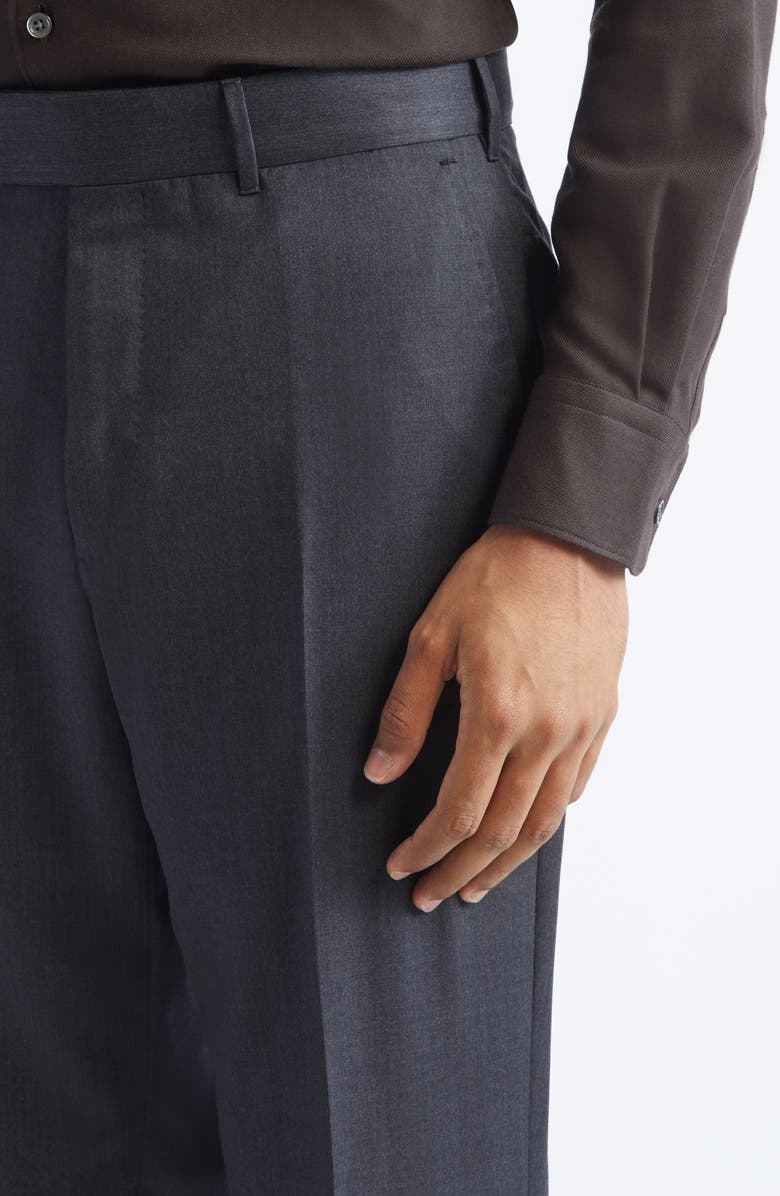 ZEGNA Centoventimila Wool Trousers, Alternate, color, Dark Grey