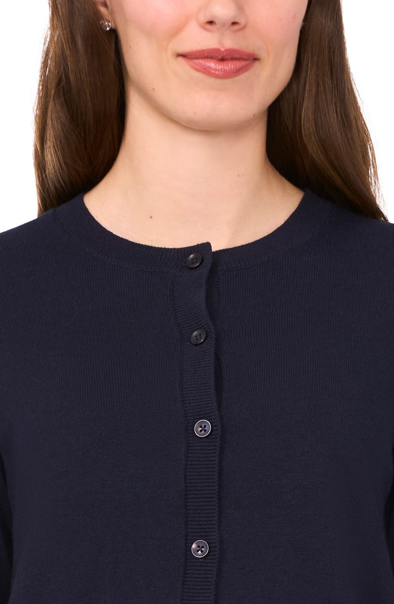 Halogen<sup>®</sup> Crewneck Cardigan, Alternate, color, Navy Depths