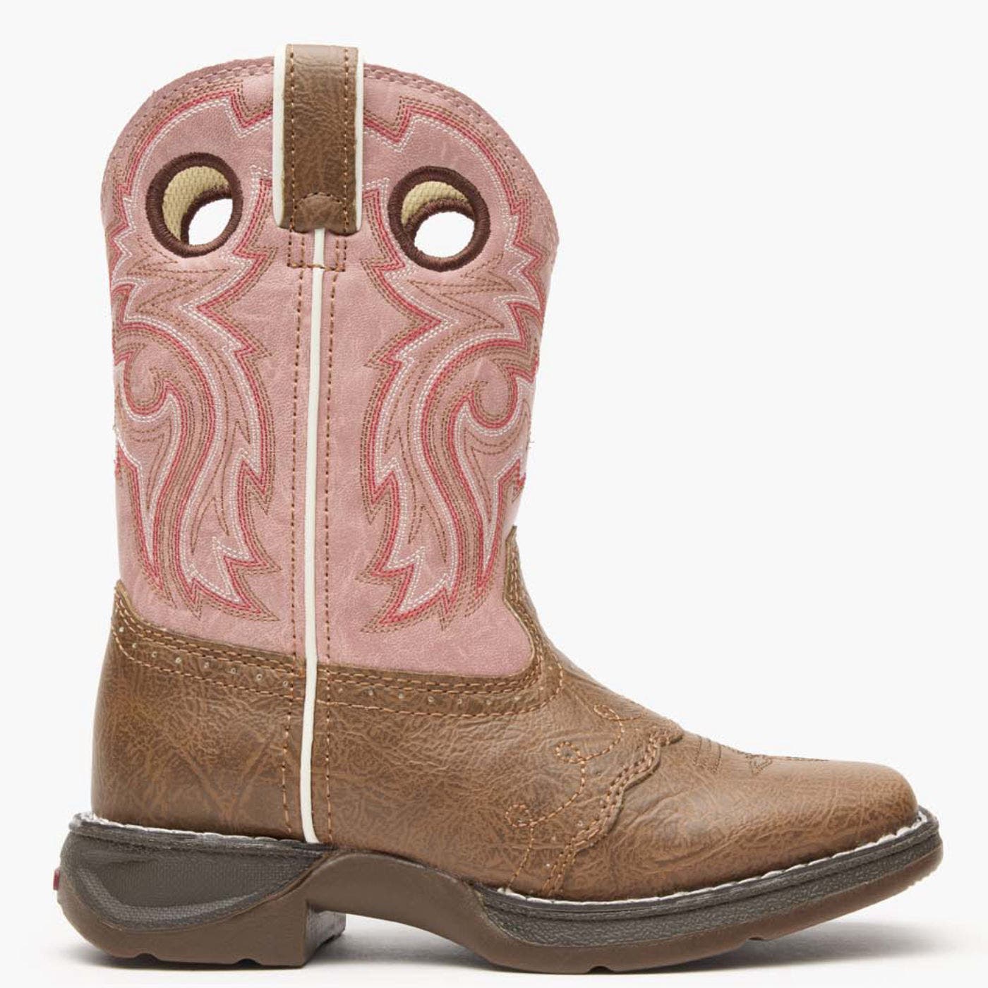 DURANGO Lil' Little Kids' Western Boot, Main, color, Tan And Pink