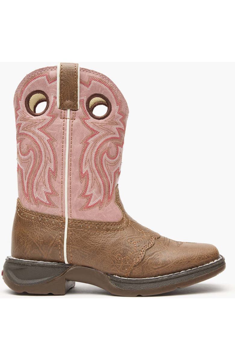 DURANGO Lil' Little Kids' Western Boot, Main, color, Tan And Pink