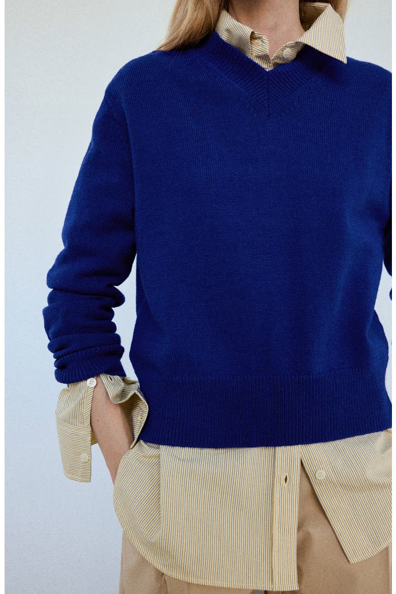 Limoni V-Neck Sweater, Alternate, color, VIBRANT BLUE