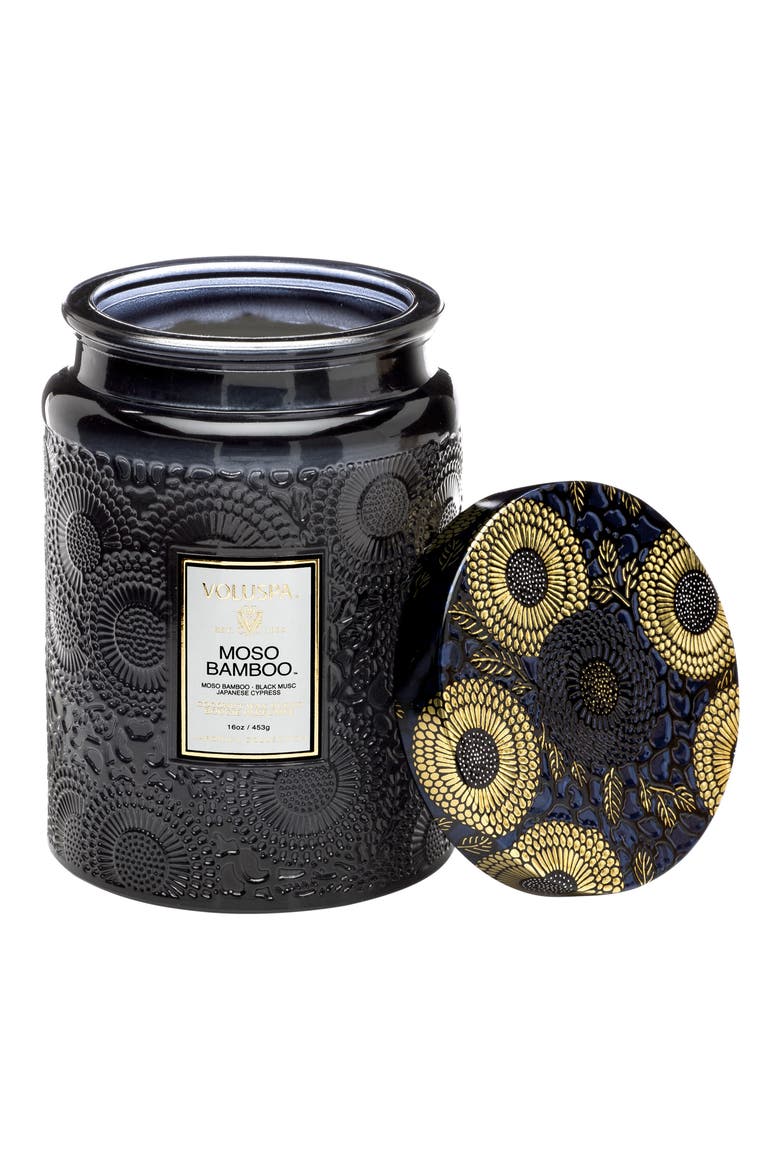 Mokara Large Jar Candle, Main, color, MOSO BAMBOO