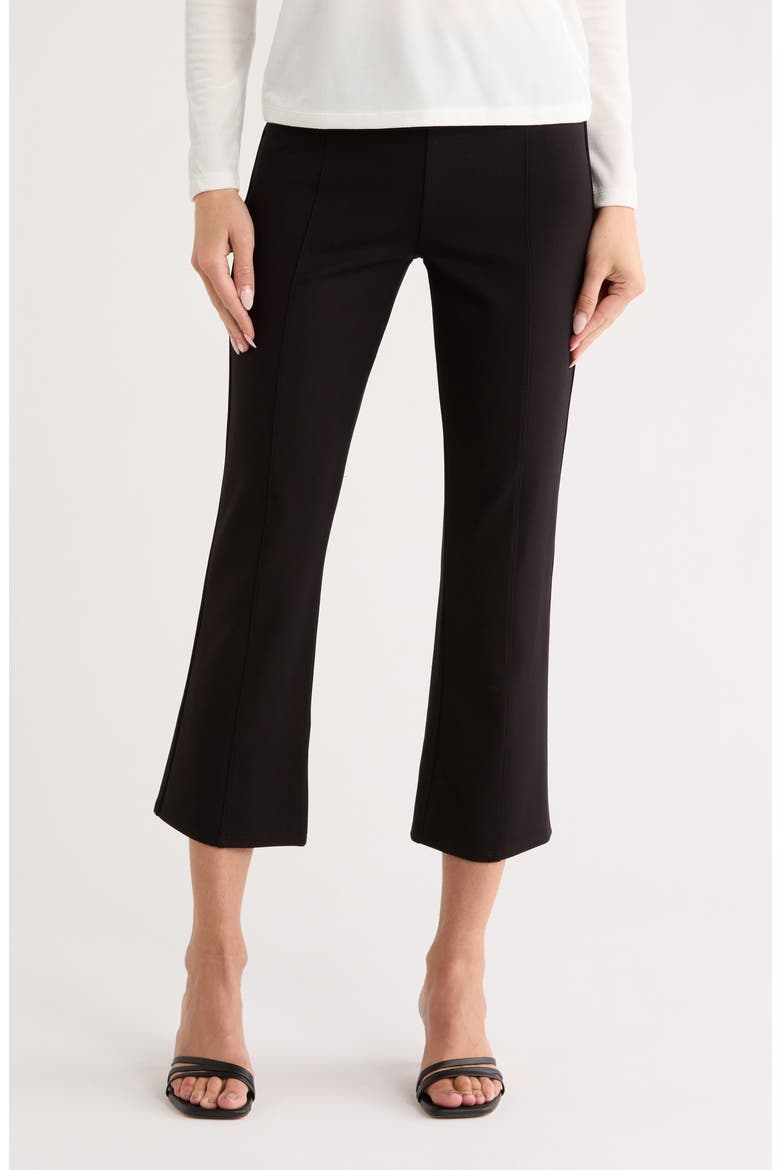 Kayden High Waist Pull-On Flare Pants, Main, color, BLACK