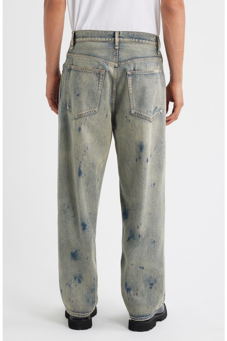 Splatter Baggy Straight Leg Jeans, Alternate, color, WRNBE
