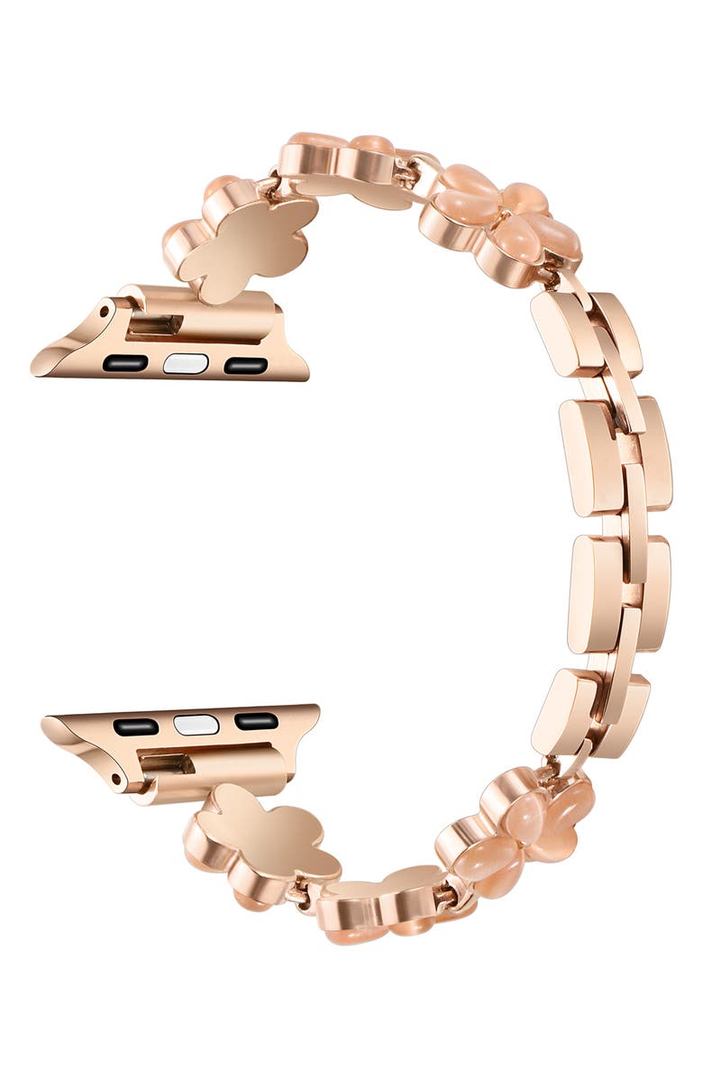 The Posh Tech June Flower Bracelet Apple Watch<sup>®</sup> Watchband, Alternate, color,