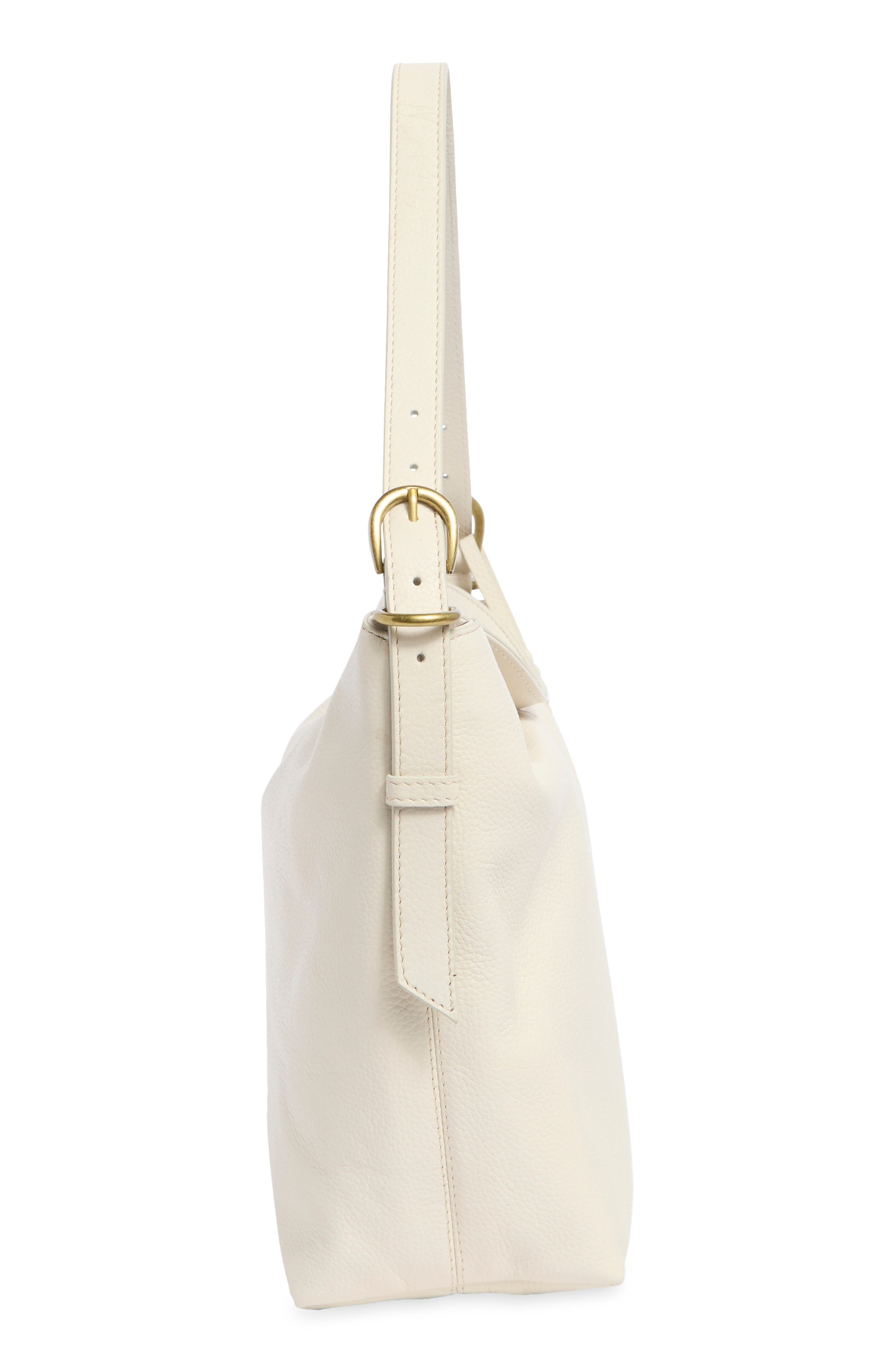 Amy Leather Hobo, Alternate, color, BONE PEBBLE VINTAGE LE