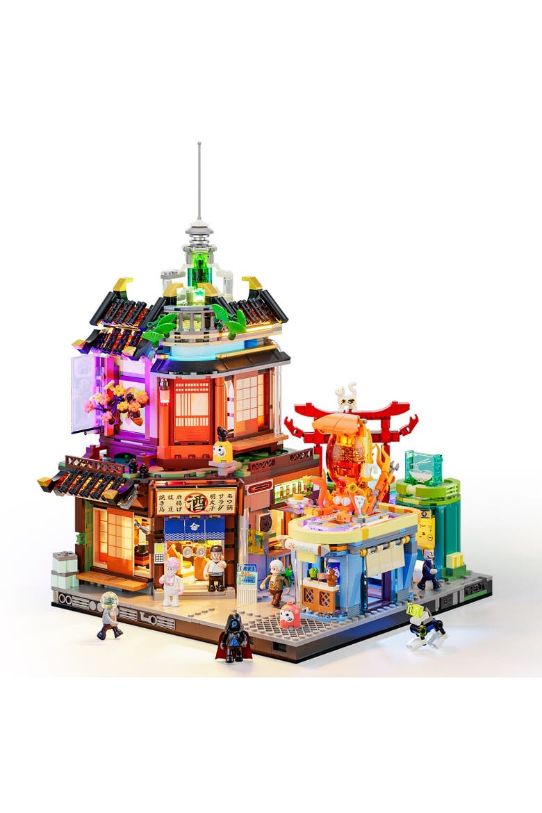 Cyberpunk Japanese Izakaya LED Building Set Model CP1987IZ, Main, color, Multicolor