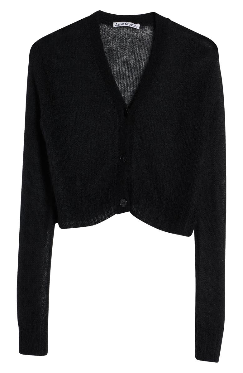 Acne Studios Kodilia Crop Mohair Blend Cardigan, Alternate, color, 