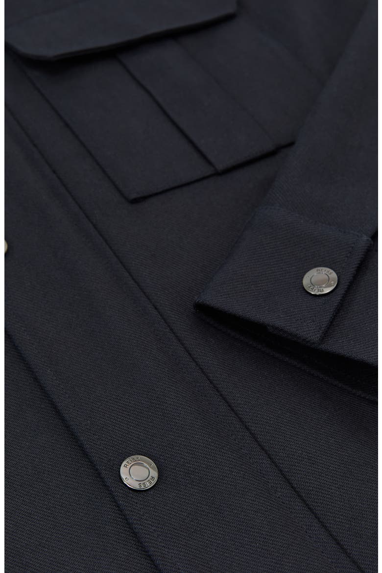 Americas Cotton & Lyocell Shirt Jacket, Alternate, color, NAVY