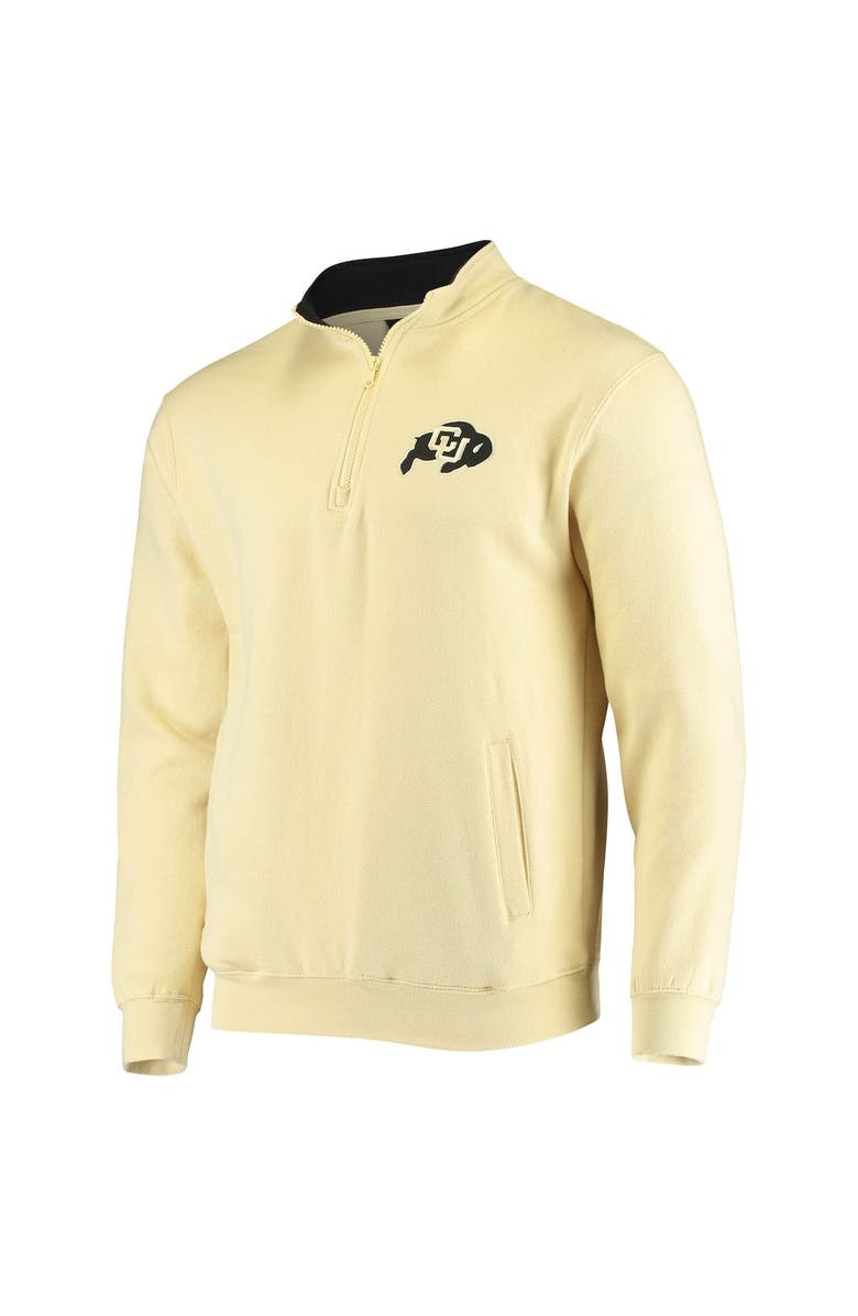 COLOSSEUM Men's Colosseum Gold Colorado Buffaloes Tortugas Logo Quarter-Zip Jacket, Alternate, color, Vegas Gold