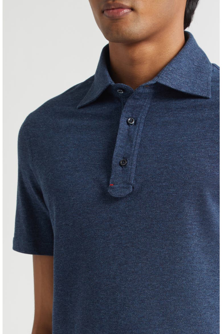 Cotton Polo, Alternate, color, BLUE