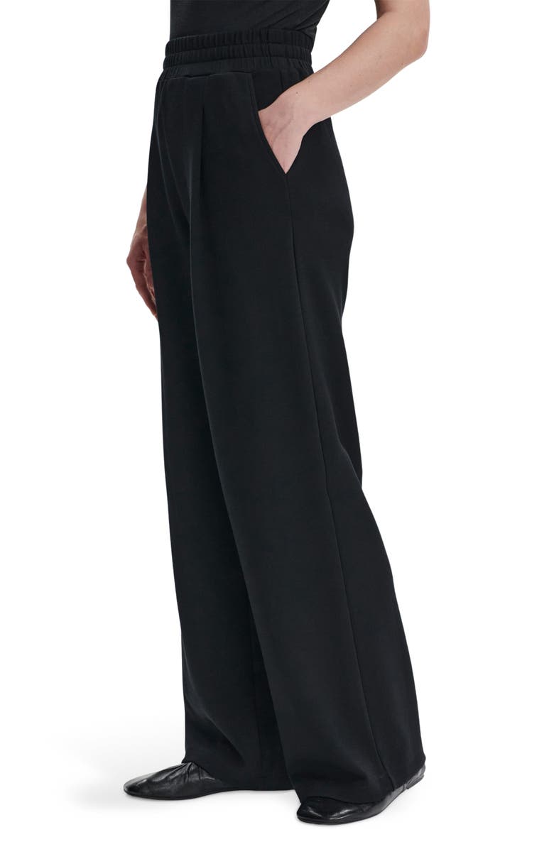 Varley Pleated Wide Leg Pants, Alternate, color, Black