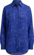 Lauren Ralph Lauren Paisley Print Button-Up Shirt