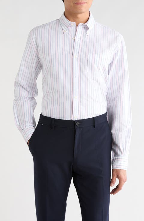 Sport Fit Stripe Button-Down Shirt