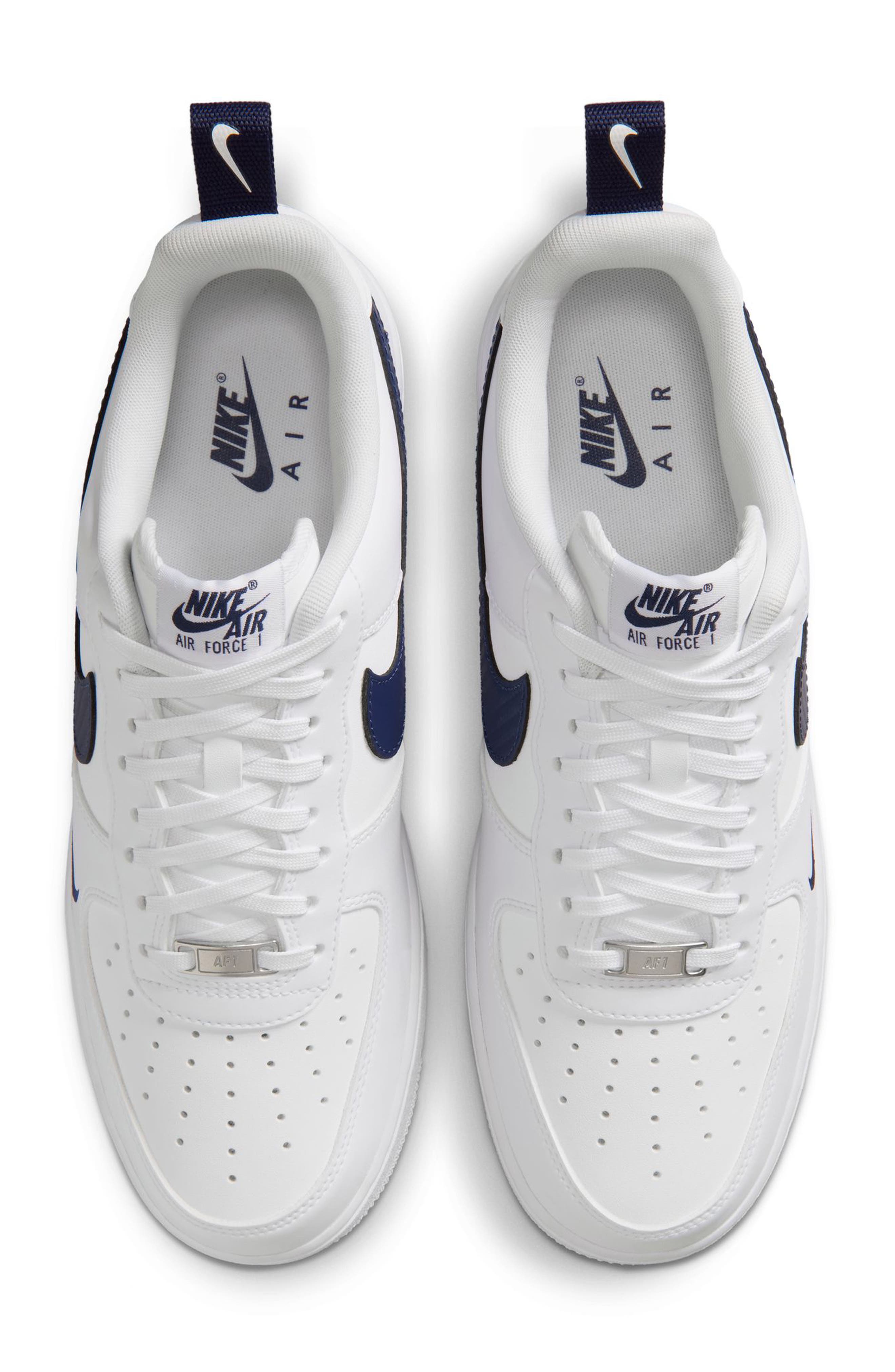 Nike Air Force 1 '07 Basketball Sneaker, Alternate, color, White/ Midnight Navy