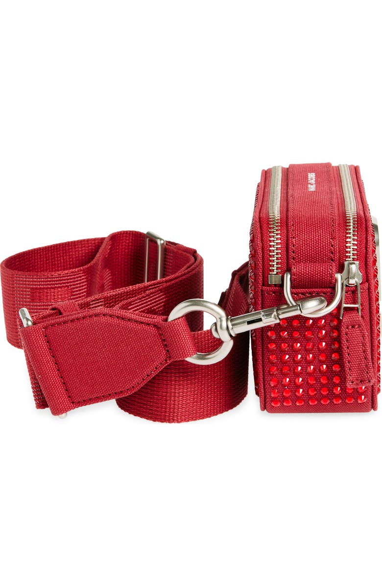 Marc Jacobs The Crystal Canvas Snapshot Bag, Alternate, color, Siren Crystal