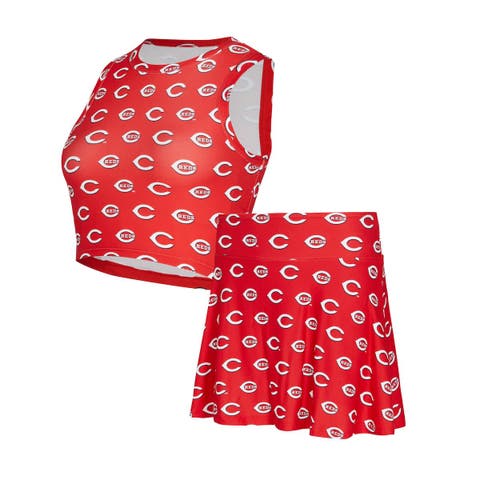 Women's Concepts Sport  Red Cincinnati Reds Knit Tank Top & Skort Set