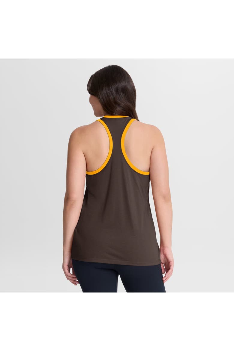 Women's Nike Brown San Diego Padres Tri-Blend Dri-FIT Racerback Tank Top, Alternate, color, Brown