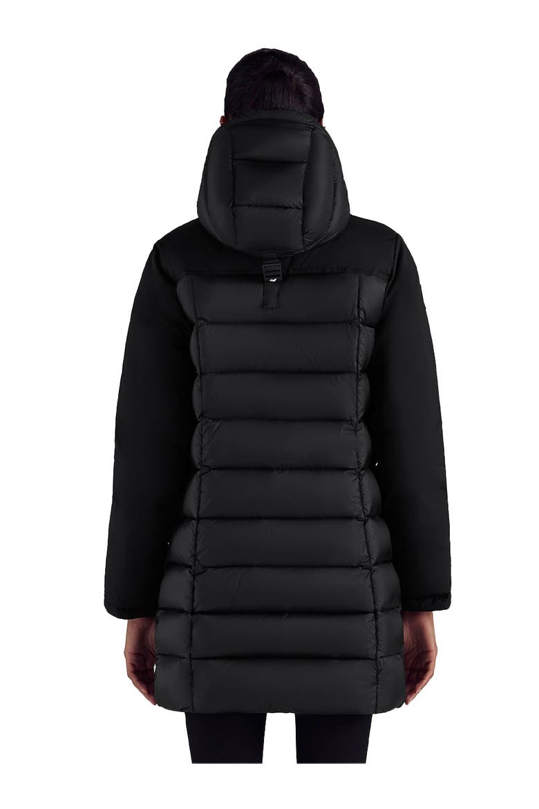 Askya Women's Two-Tone Puffer Down Parka, Alternate, color, Black