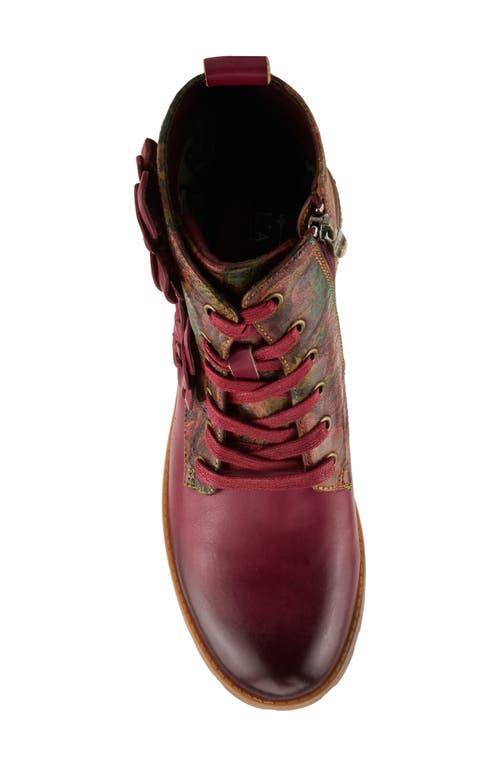 L'artiste By Spring Step Martinela Combat Boot In Multi