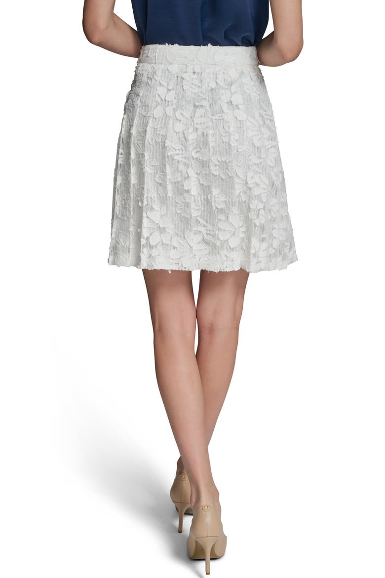Floral Appliqué Cotton Blend Lace Skirt, Alternate, color, SOFT WHITE