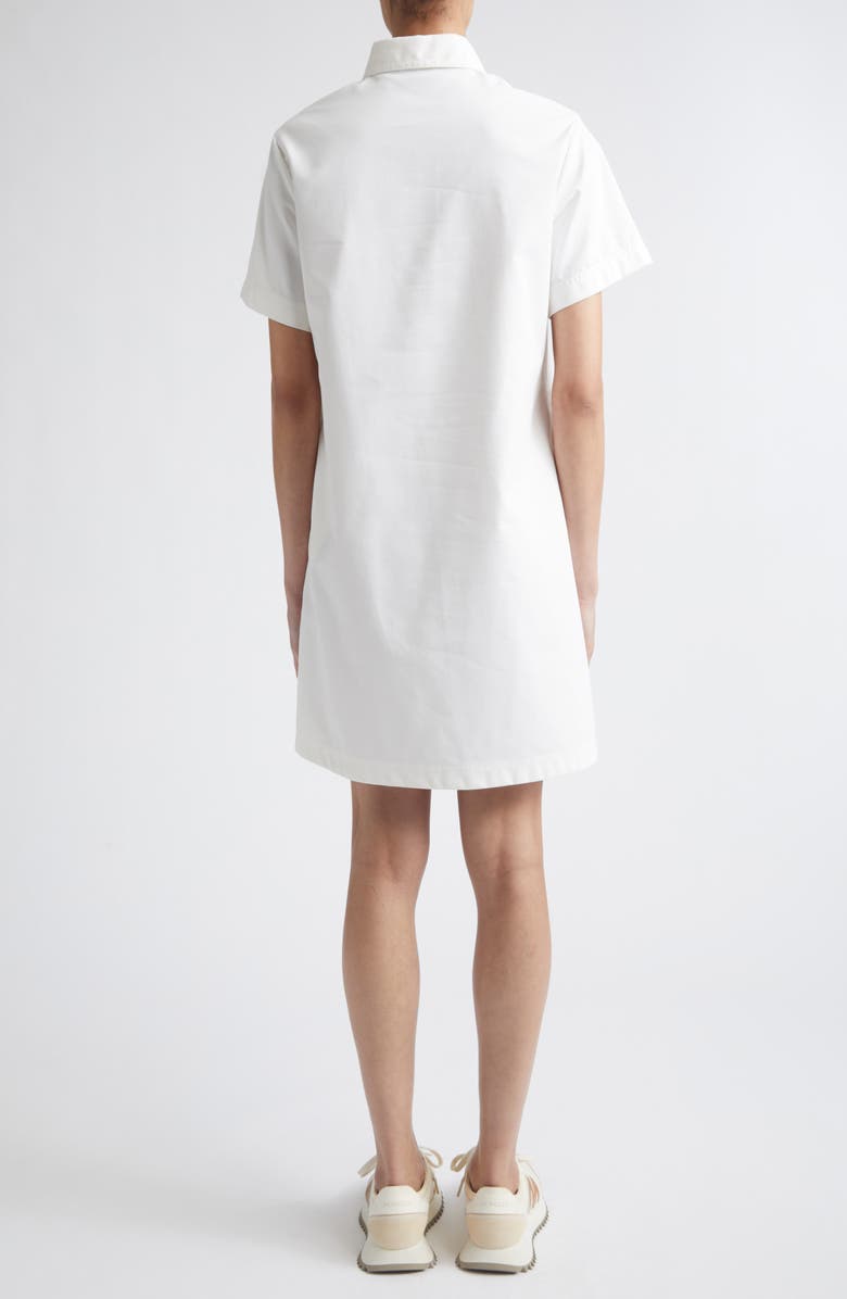 Moncler Eyelet Shift Dress, Alternate, color, White