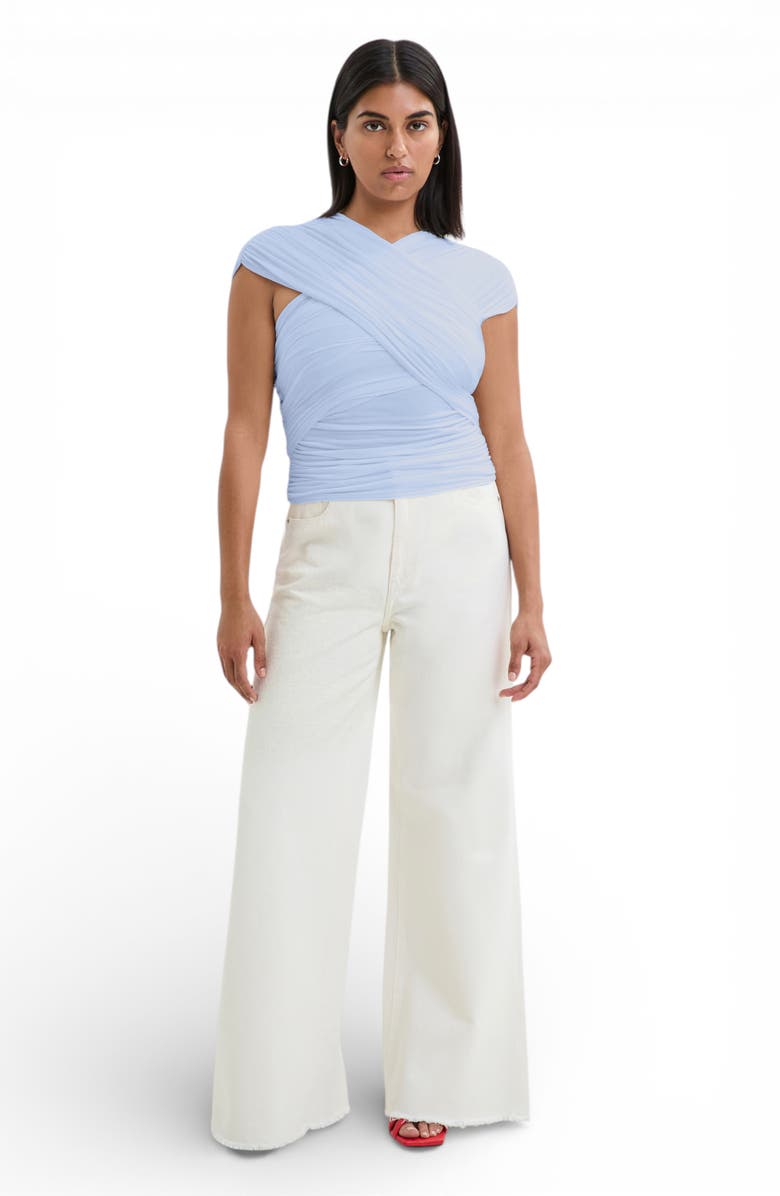 Marcella Alyssa Infinity Jersey Top, Alternate, color, Ice Blue
