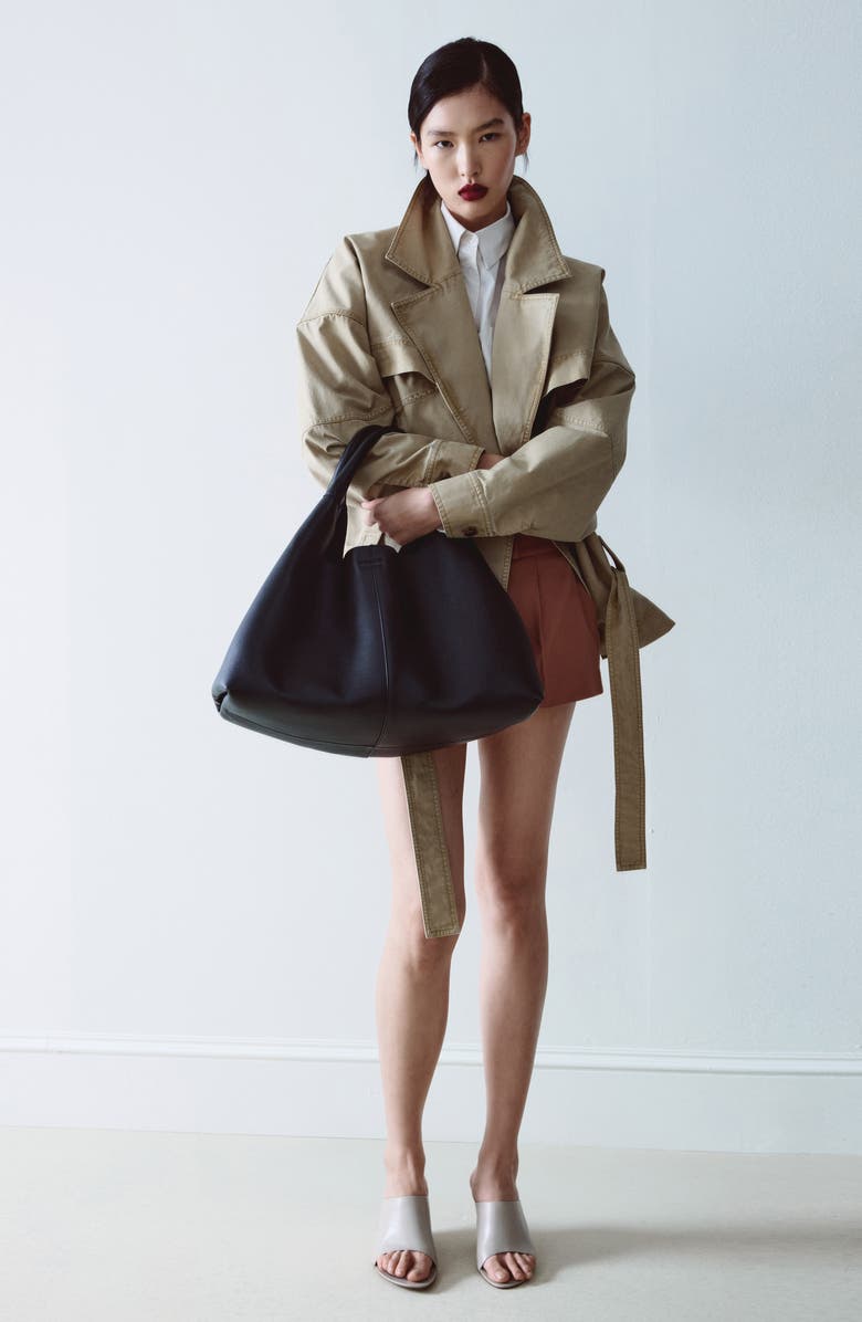 MANGO Shoulder Bag, Alternate, color, Black