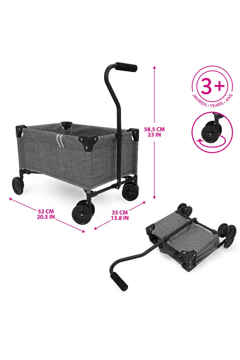 Little Wagon, Melange Folding Pull Along Cart, Alternate, color, Multicolored