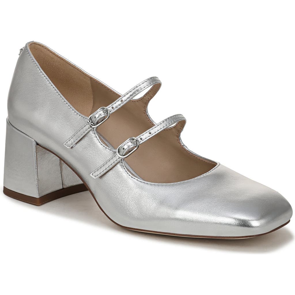Sam Edelman Sarah Mary Jane Pump In Silver