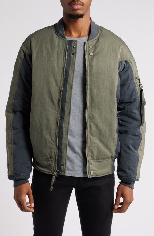 Alpha Industries Down Insulated MA-1 Flight Jacket in Field Gray 