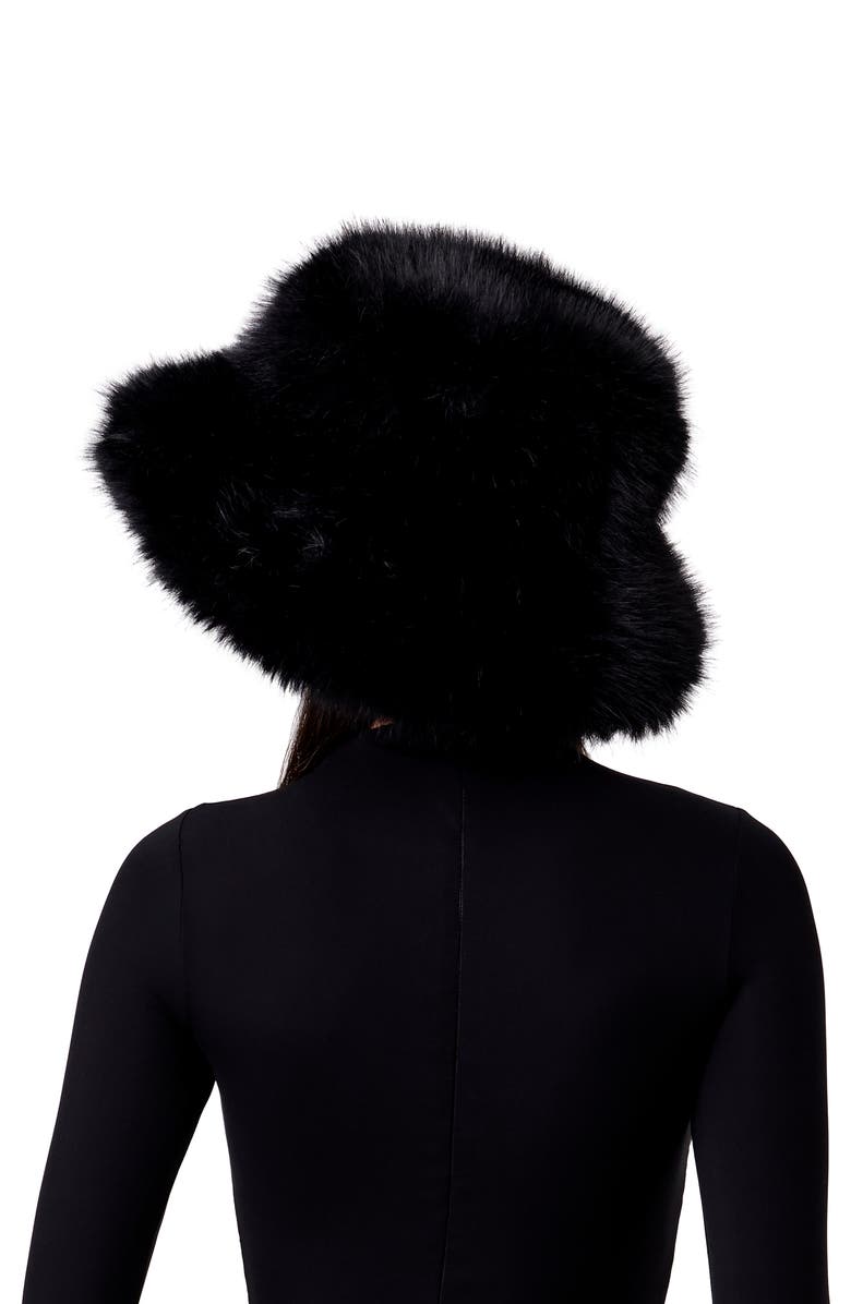 Naked Wardrobe Oversize Faux Fur Bucket Hat, Alternate, color,