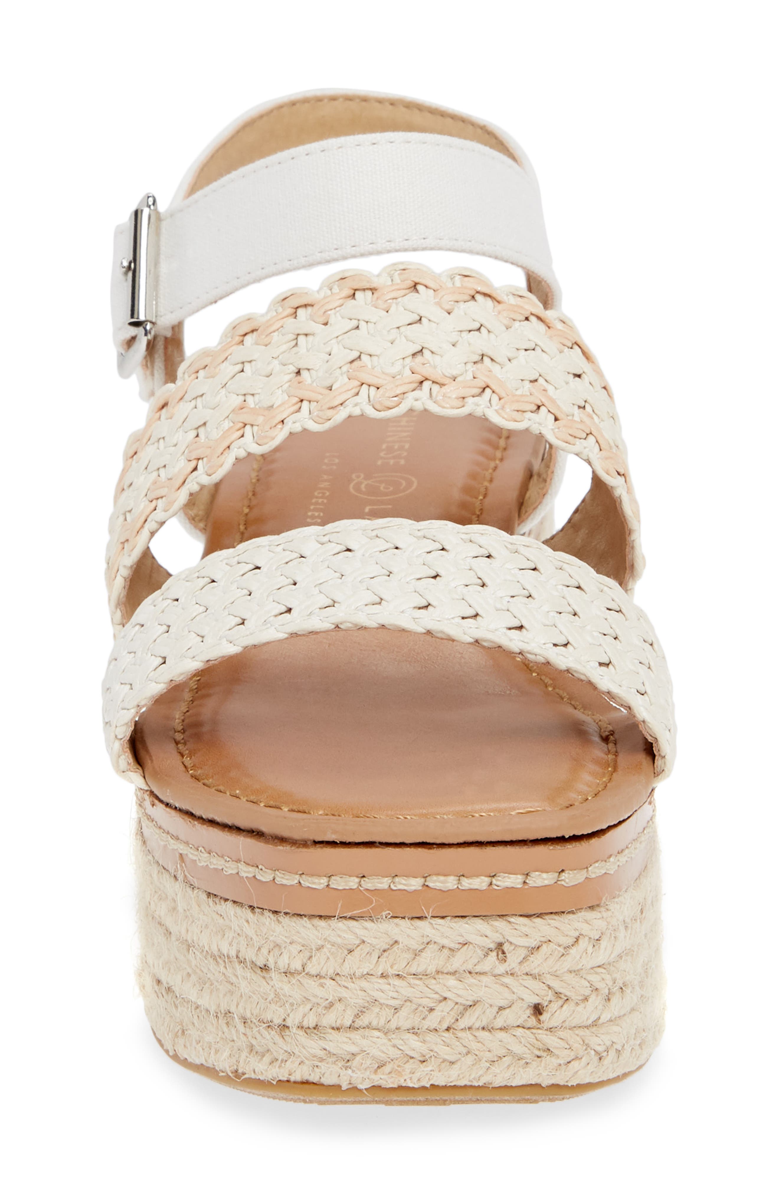 Zinger Platform Sandal, Alternate, color, CREAM CANVAS