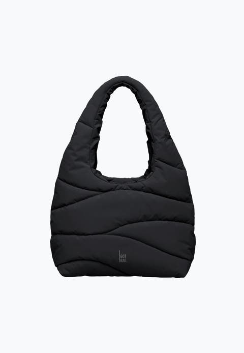 Wavy Puffer Recycled Nylon Shoulder Bag