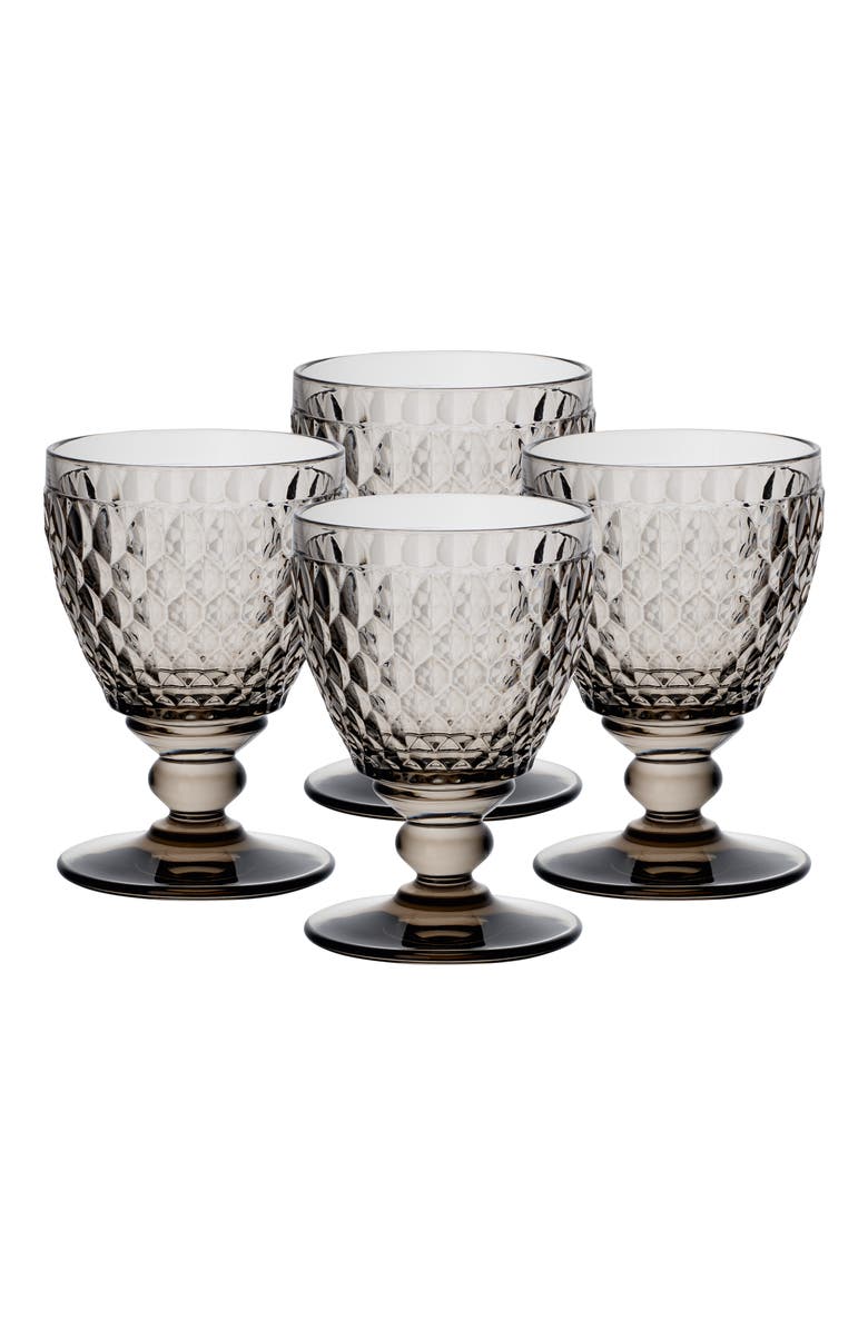 Villeroy & Boch Boston coloured Goblet-Smoke Set of 4, Alternate, color, Grey