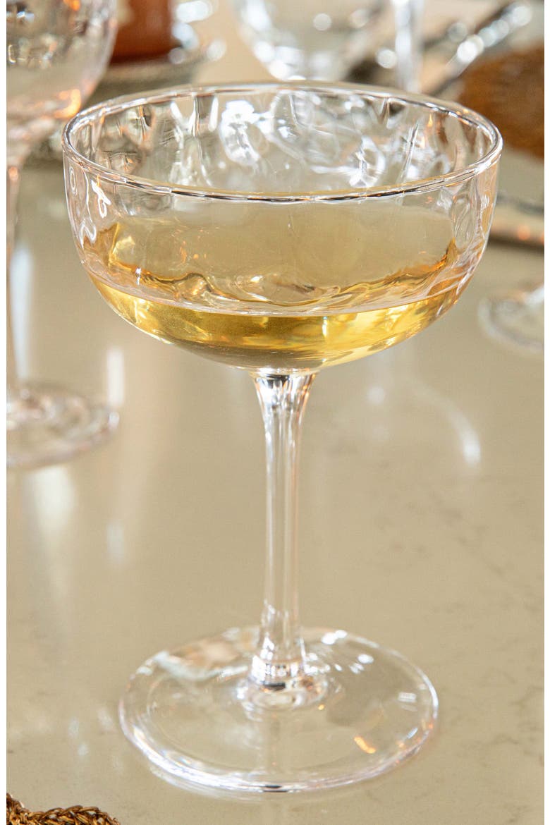 Puro Set of 2 Cocktail Coupes, Alternate, color, CLEAR
