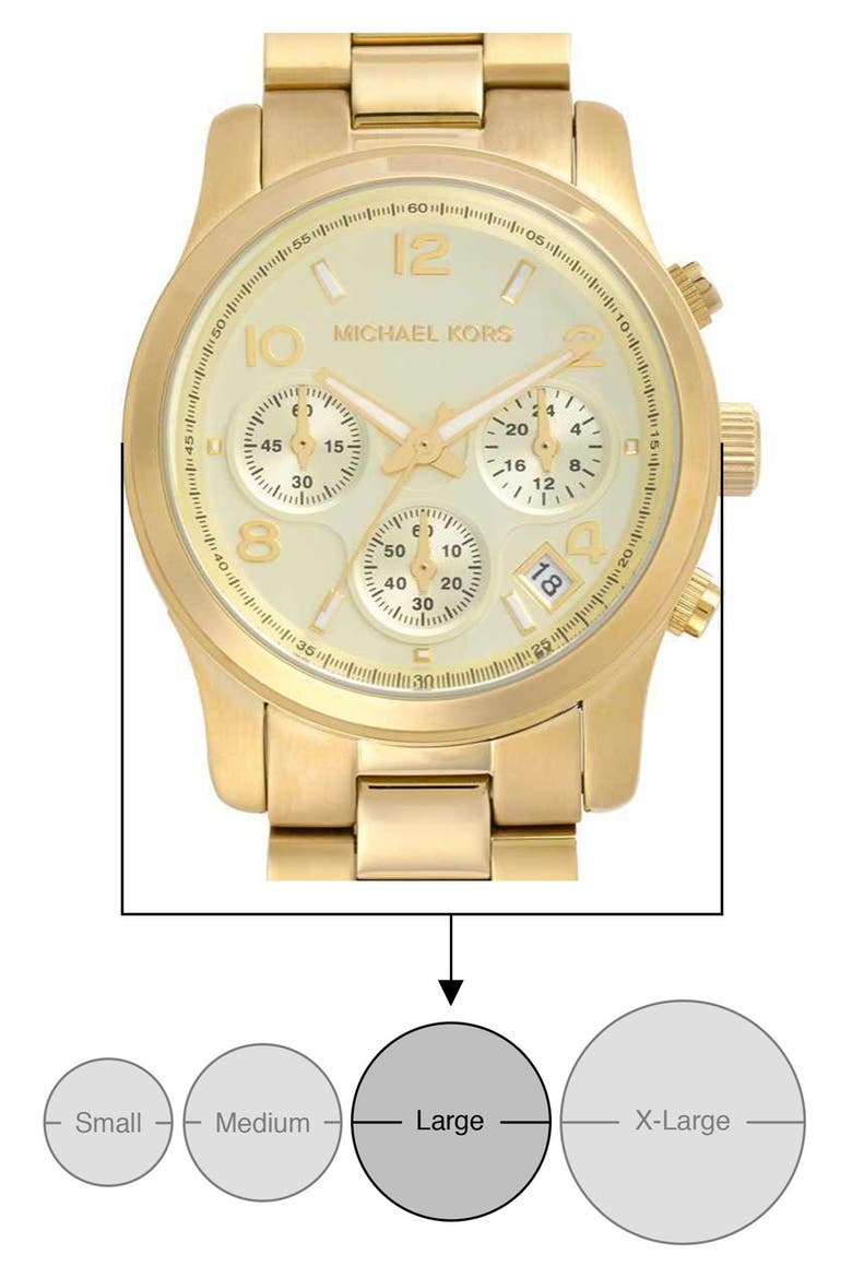 'Runway' Chronograph Watch, 38mm, Alternate, color, GOLD