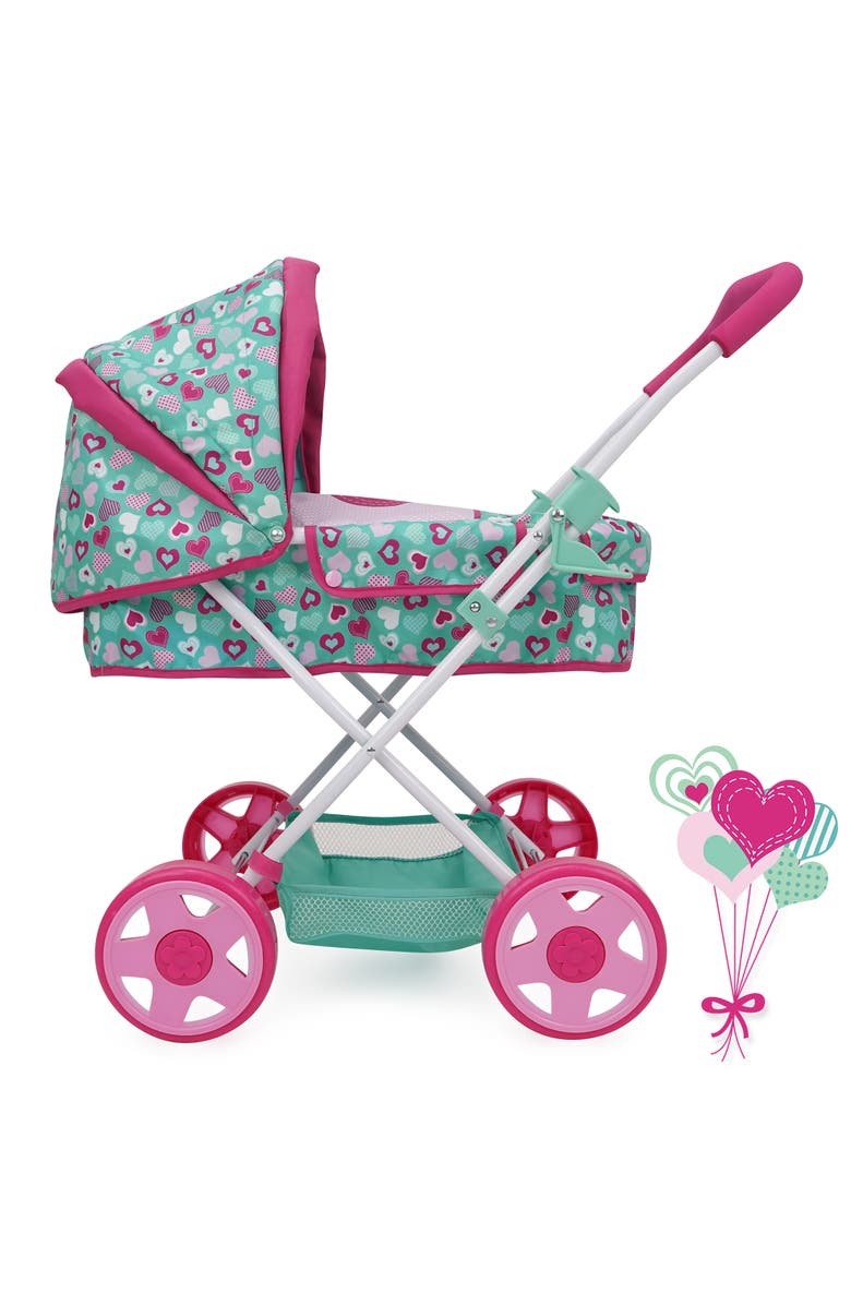 509 Crew Daisy Doll Heart Pram, Alternate, color, Multicolored