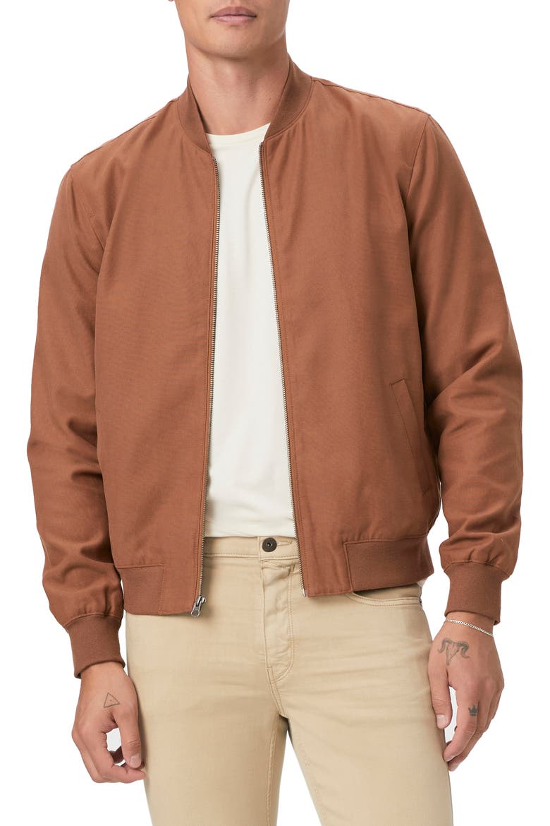 Barker Bomber Jacket, Main, color, ITALIAN COFFEE
