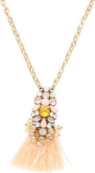 OLIVIA WELLES Vianna Tassel Necklace