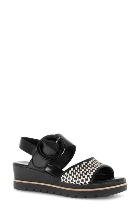 Strappy Slingback Wedge Sandal (Women)