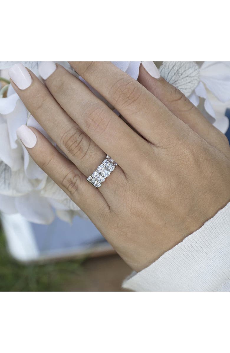 Anna Zuckerman Double Row Infinity Ring 8 Carat, Alternate, color, Diamond Crystalline