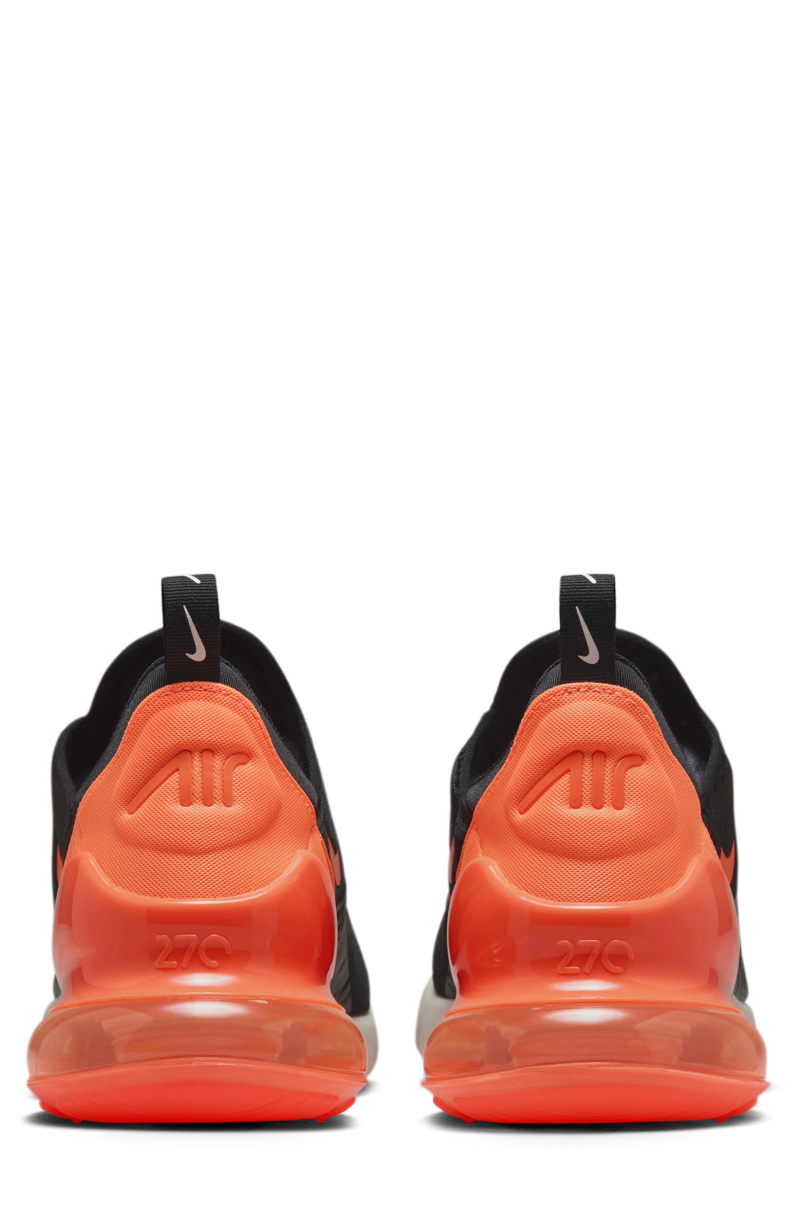 Nike Air Max 270 Sneaker, Alternate, color, Black/ Bright Crimson/ Phantom