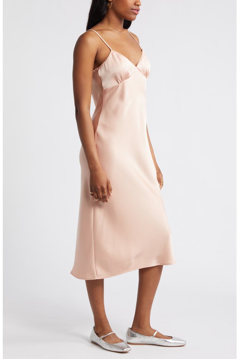 Satin Midi Slipdress, Alternate, color, PINK ROSECLOUD