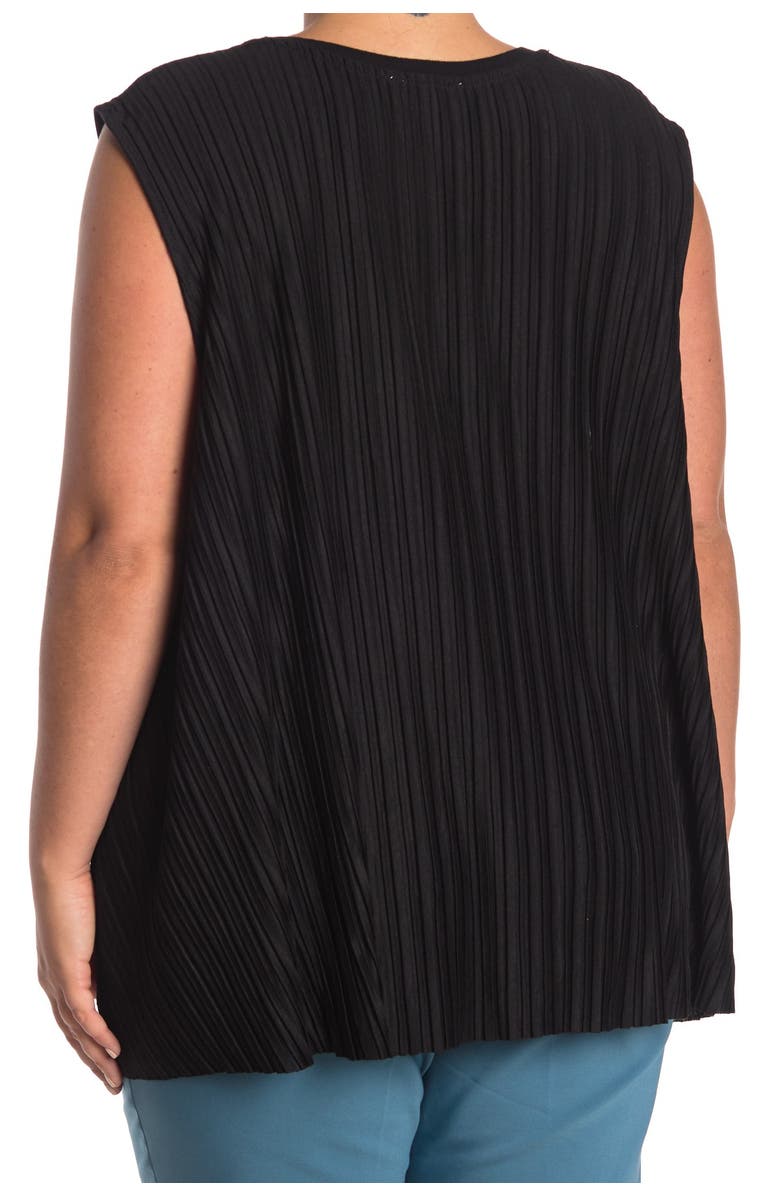 PHILOSOPHY BY RPUBLIC CLOTHING Plisse Scoop Neck Top, Alternate, color, 