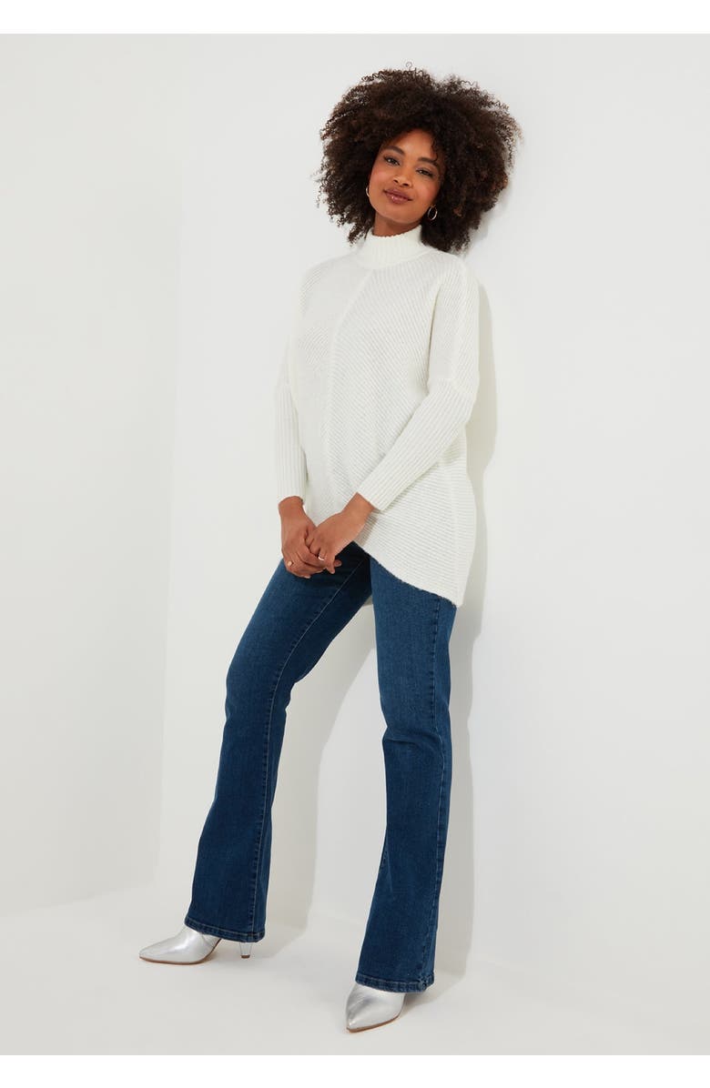 Joe Browns Mockneck Rib Sweater, Alternate, color, Cream