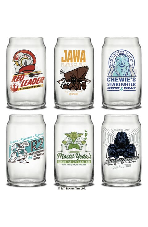 Star Wars Set of 4 Can Glasses