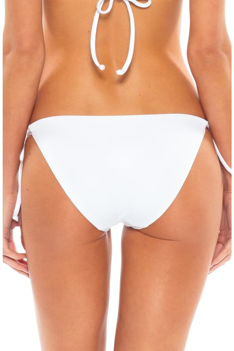 Color Code Side Tie Bikini Bottoms, Alternate, color, WHITE