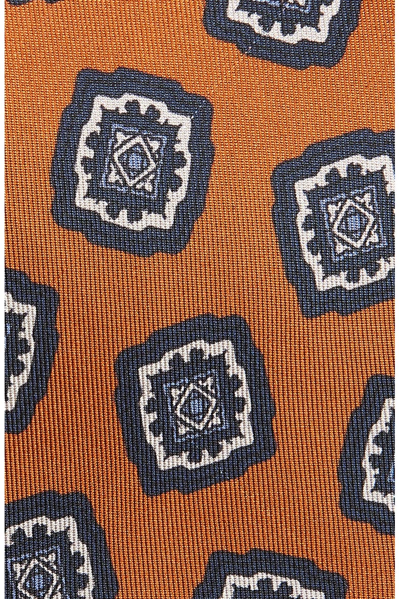 Charest Medallion Silk Tie, Alternate, color, TERRACOTTA