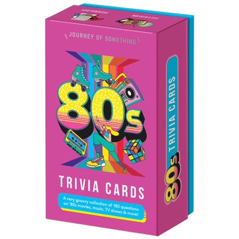 80's Trivia Cards, Party Card Game, 180 Rad Questions